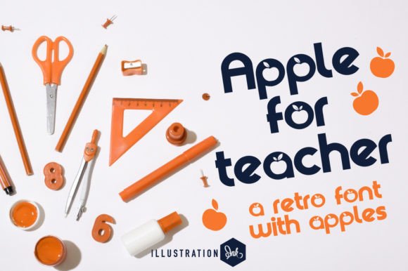 Apple for Teacher: A Playful Font for Creative Projects