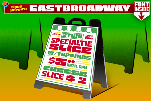 East Broadway: A Bold Typeface for Modern Design