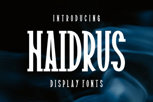 Haidrus: Elevating Modern Design with a Cool Display Font