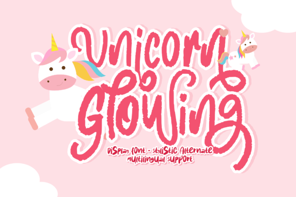 Unicorn Glowing: A Magical Display Font for Creative Design